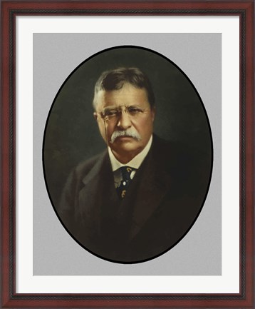Framed President Theodore Roosevelt Print
