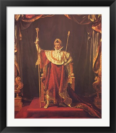Framed Napoleon Bonaparte Print