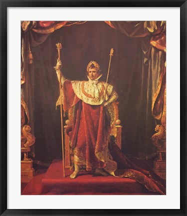 Framed Napoleon Bonaparte Print