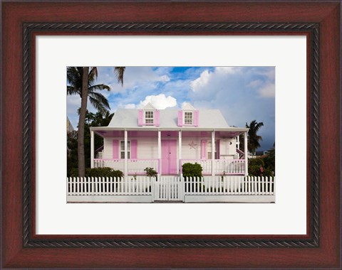 Framed Bahamas, Eleuthera, Dunmore, Colonial-era house Print