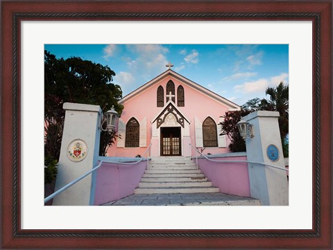 Framed Bahamas, Eleuthera, St Johns Anglican Church Print