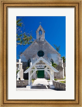 Framed Bahamas, Eleuthera, St Patrick&#39;s Anglican Church Print