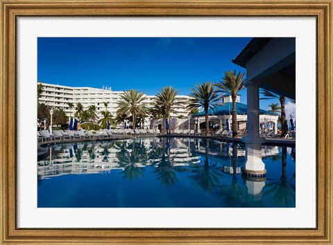 Framed Bahamas, Nassau, Sheraton Cable Beach Hotel Print