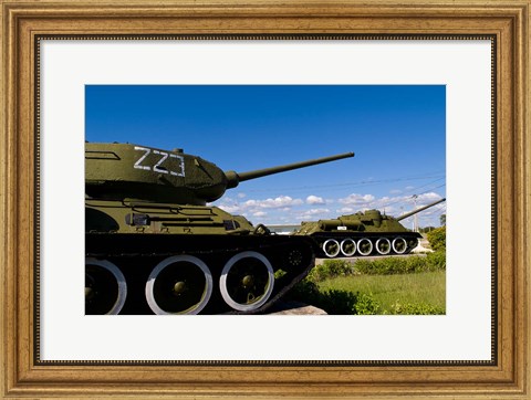 Framed Tanks, Museum of Playa Giron war, Bay of Pigs Cuba Print