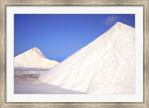 Framed Mountains of Salt, Bonaire, Caribbean Print