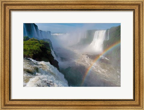 Framed Brazil, Foz do Iguacu Waterfall Print