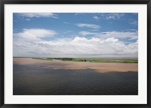 Framed Brazil, Amazon River Meeting of the waters Print