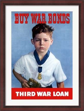 Framed Buy War Bonds - Third War Loan Print