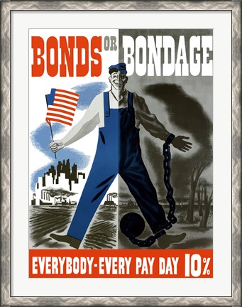 Framed Bonds or Bondage Print