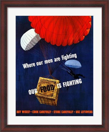 Framed Our Food is Fighting Print