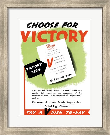 Framed Choose for Victory Print