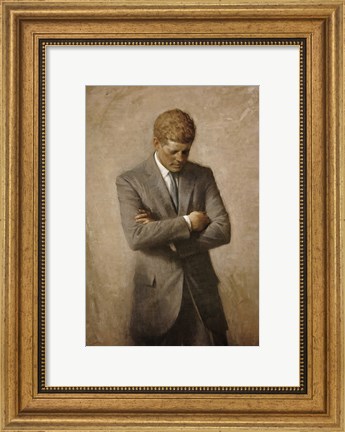 Framed John F Kennedy Print