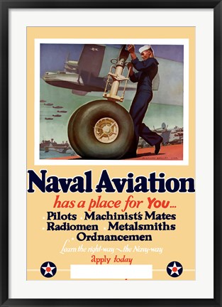 Framed Naval Aviation has a Place for You Print