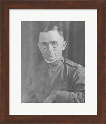 Framed Potrait of Harry S Truman in uniform Print