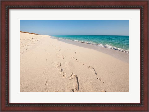 Framed Cuba, Sol Cayo Santa Maria Resort, Footprints Print