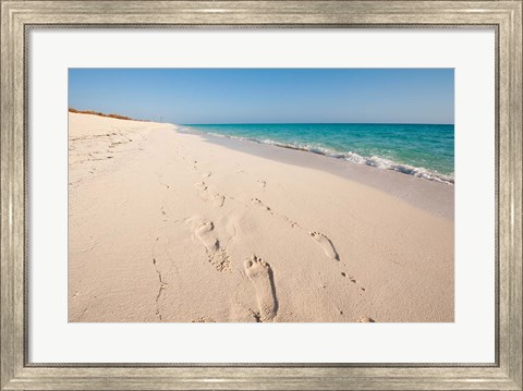 Framed Cuba, Sol Cayo Santa Maria Resort, Footprints Print