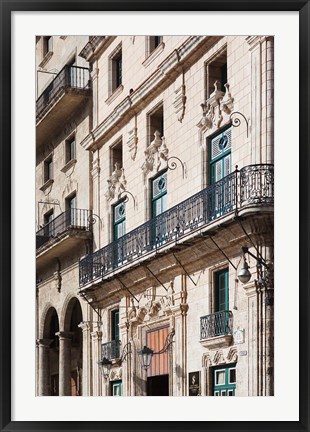 Framed Cuba Havana, Plaza de San Francisco de Asis, Hotel Print