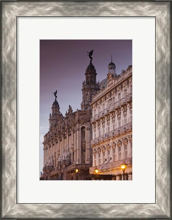 Framed Cuba, Gran Teatro de la Habana, Hotel Inglaterra Print