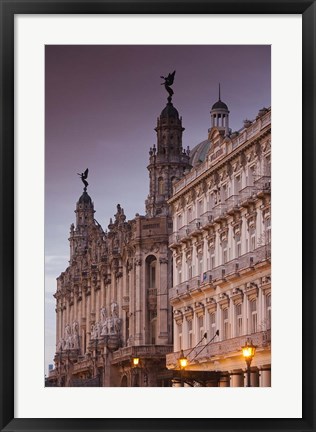 Framed Cuba, Gran Teatro de la Habana, Hotel Inglaterra Print