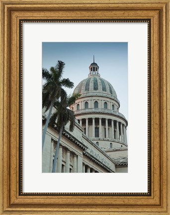 Framed Cuba, Havana, Dome of the Capitol Building Print