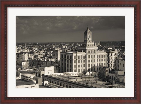 Framed Cuba, Havana, Edificio Bacardi building Print