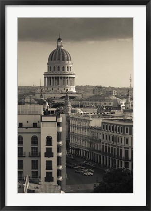 Framed Cuba, Havana, Havana Vieja, Capitolio Nacional Print