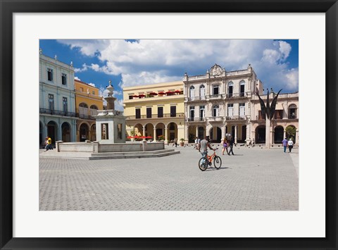 Framed Cuba, Havana, Havana Vieja, Plaza Vieja Print