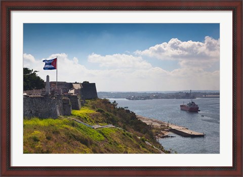 Framed Cuba, Havana, La Cabana, Fortification Print