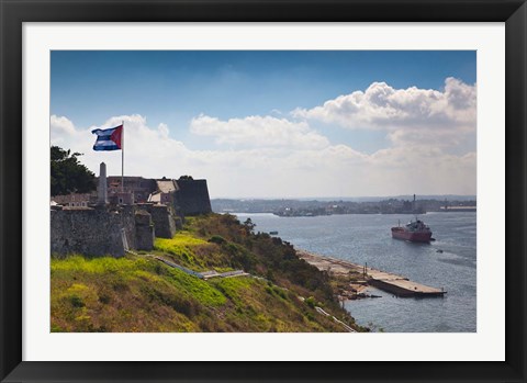 Framed Cuba, Havana, La Cabana, Fortification Print