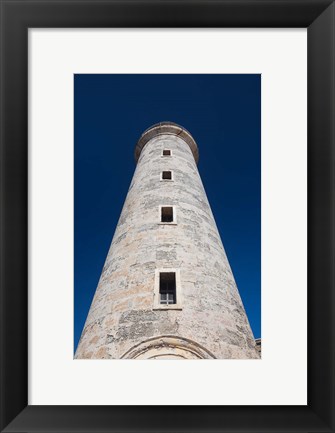 Framed Cuba, Havana, Morro Castle lighthouse Print