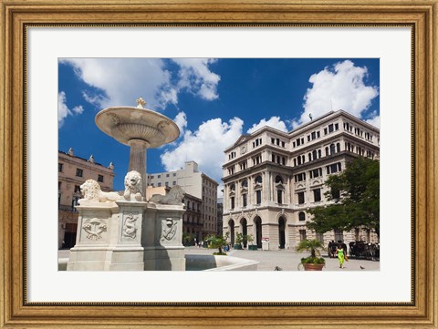 Framed Cuba, Havana, Plaza de San Francisco de Asis Print