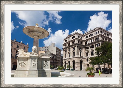 Framed Cuba, Havana, Plaza de San Francisco de Asis Print