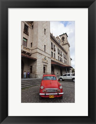 Framed Cuba, Havana, Central Train Station Print