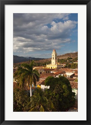 Framed Cuba, Sancti Spiritus, Trinidad, Town view  (vertical) Print