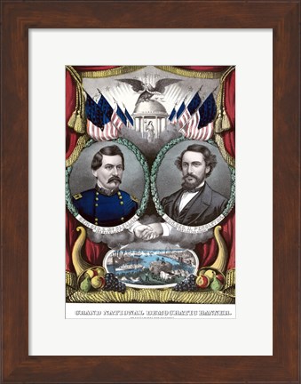 Framed Democratic Campaign Poster Print