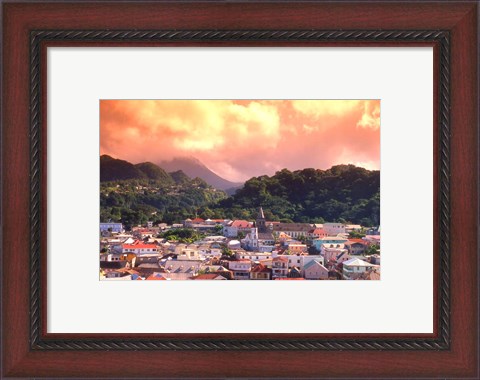 Framed Roseau, Dominica, Caribbean Print