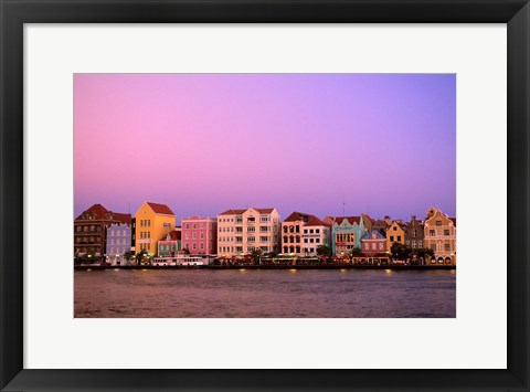 Framed Punda, Curacao, Netherlands Antilles Print