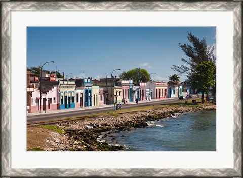 Framed Cuba, Matanzas, Waterfront, Bahia de Matanzas Bay (horizontal) Print
