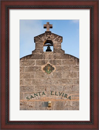 Framed Cuba, Varadero, Iglesia Santa Elvira church Print