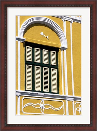 Framed Window, Willemstad, Curacao, Caribbean Print