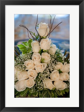 Framed Wedding floral centerpiece, Bavaro, Higuey, Punta Cana, Dominican Republic Print