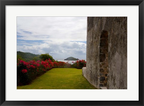 Framed Ruins at Chateau Dubuc, Caravelle Peninsula, Martinique, French Antilles, West Indies Print