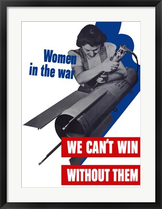 Framed Women in the War Print