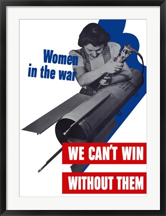 Framed Women in the War Print