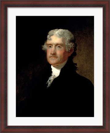 Framed Thomas Jefferson (color) Print