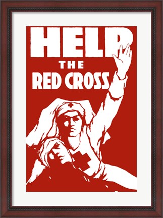 Framed Help the Red Cross Print