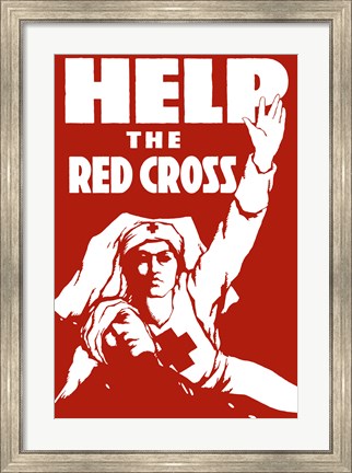 Framed Help the Red Cross Print