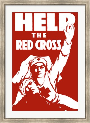 Framed Help the Red Cross Print