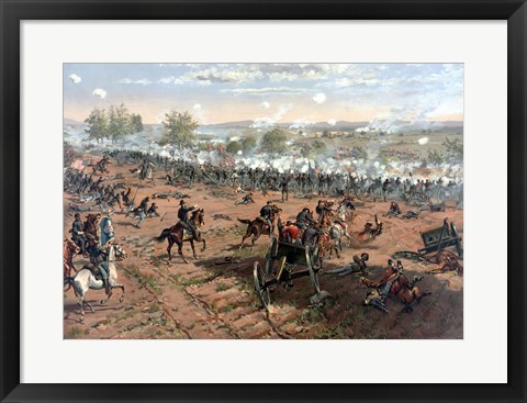 Framed Battle of Gettysburg Print