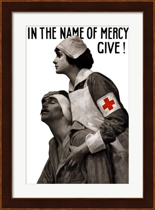 Framed In the Name of Mercy, Give! Print
